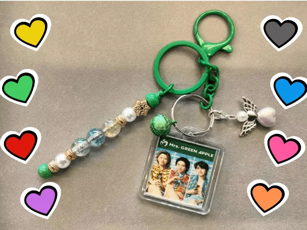 キーホルダー完成見本❣